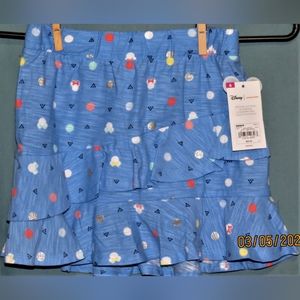 NWT - Girl's Blue Minnie Mouse Skort Size 6